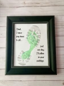 footprint printable craft